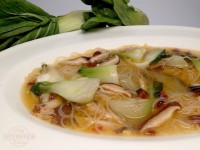 Bok Choy, Ginger and Shiitake Mushroom Soup