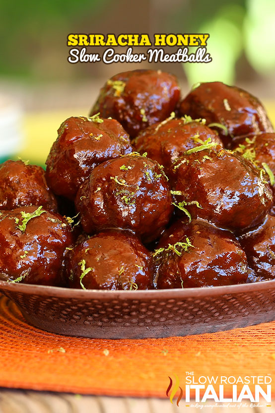 Sriracha-Honey-Slow-Cooker-Meatballs