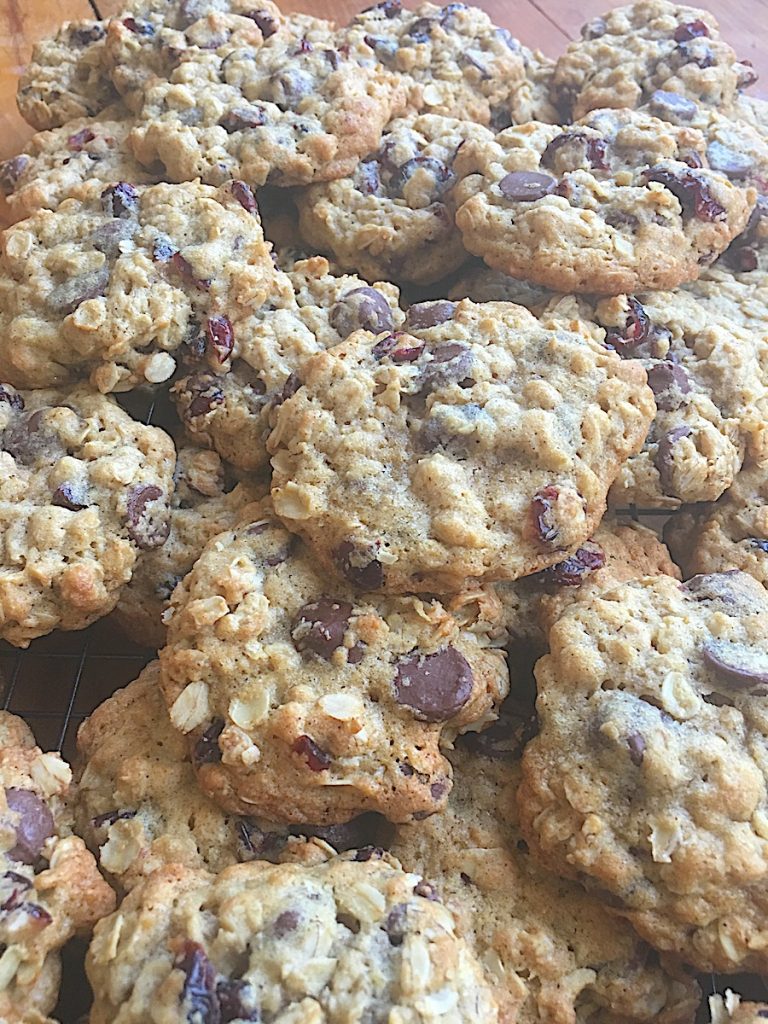 Oatmeal, Cranberry, Dark Chocolate Chip Cookies Chef Silvia